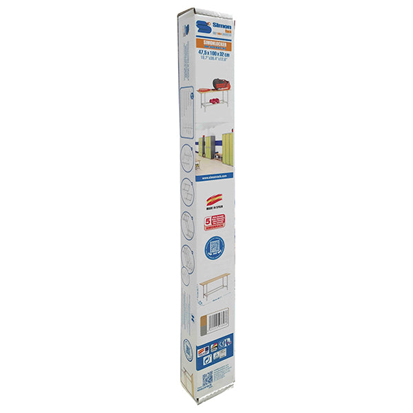 Banco de Vestuario Simonlocker 1000 Madera y Gris 475x1000x320mm