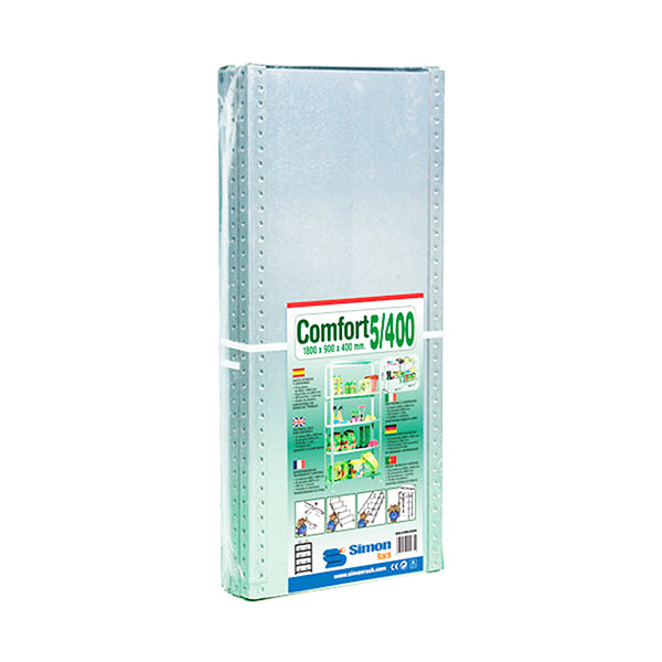 Caja de embalaje original de SimonRack para el modelo Comfort Plus 5/400 lista para un envío seguro y protegido.