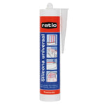 Silicona Universal RATIO Anti-moho Blanca y Translúcida