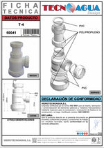 Sifón Botella Mini Extensible Tecnoagua T-4 / T-4M