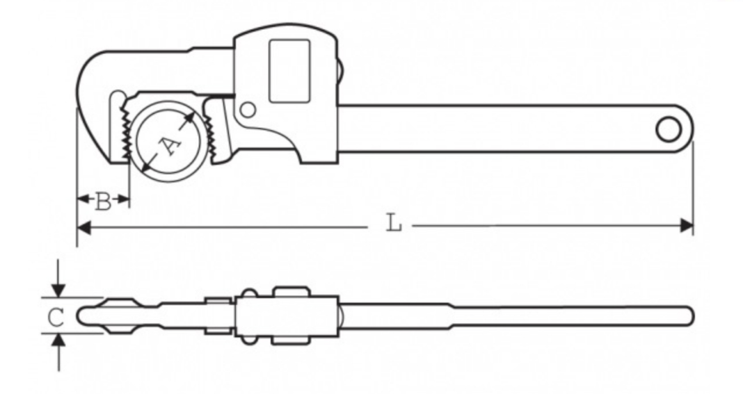 Llave Stillson Profesional Super-Ego 121 ECO de Acero Forjado