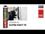 Espuma PU Quilosa Ultra Fast 70: Secado Rápido y Alto Rendimiento (870ml)